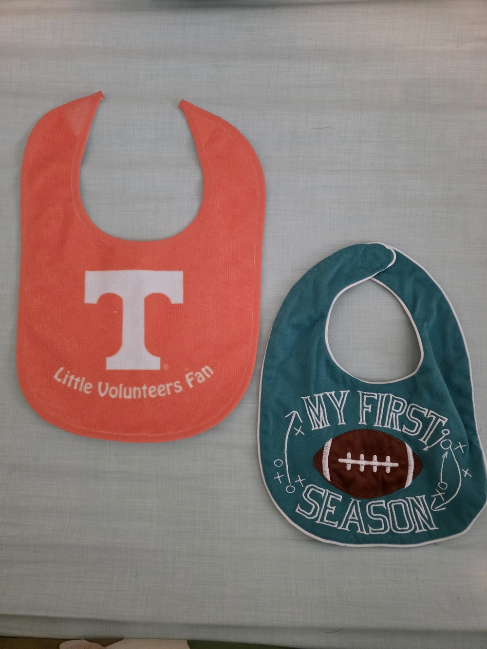 Wincraft Orange & Teal Baby Bibs - Little Volunteers Fan & My First Season